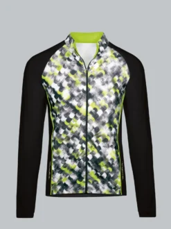 Fahrradjacke mit praktischer Rückentasche Schwarz