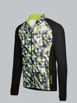 Fahrradjacke mit praktischer Rückentasche Schwarz