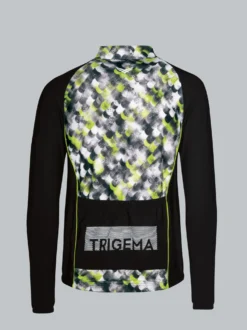 Fahrradjacke mit praktischer Rückentasche Schwarz
