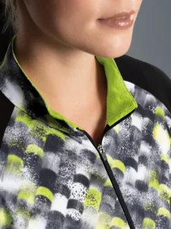 Fahrradjacke mit praktischer Rückentasche Schwarz