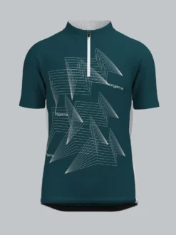Fahrradjacke mit Spiralförmigen Design Saphir