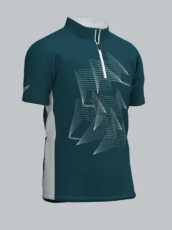Fahrradjacke mit Spiralförmigen Design Saphir