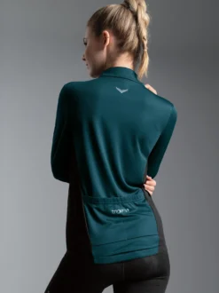 Fahrradjacke mit 3-Teiliger Rückentasche Saphir
