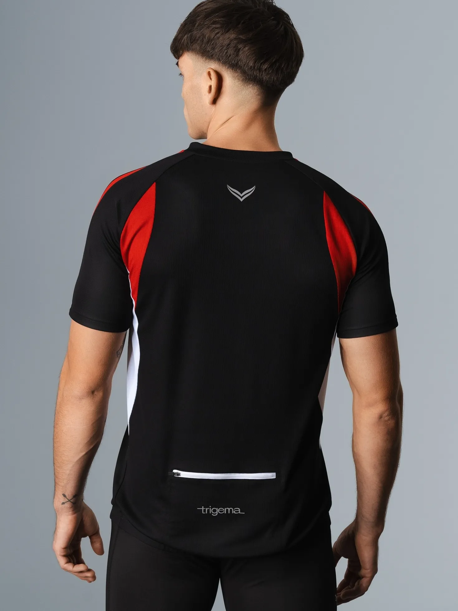 Fahrradtrikot aus atmungsaktivem COOLMAX®-Material Schwarz