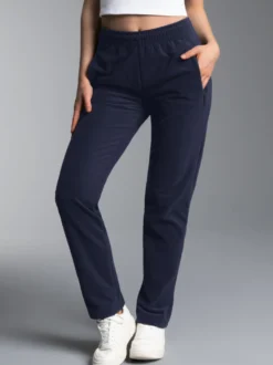 Fleece Freizeithose Navy