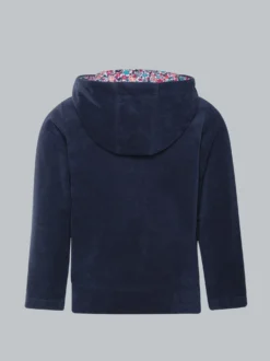 Fleecejacke mit Kapuze Navy