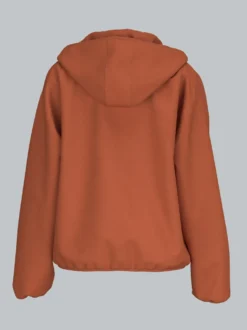 Fleece Kapuzenjacke Zimt
