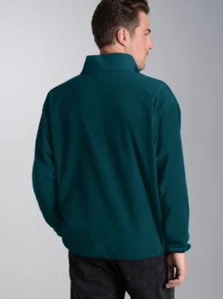 Fleece Sweatshirt mit Stehkragen Saphir