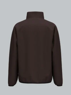 Fleece Sweatshirt mit Stehkragen Mocca
