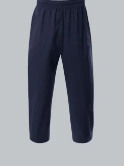 3/4 Freizeithose aus Baumwolle Navy