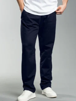 Freizeithose aus Sweat-Qualität Navy