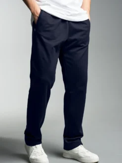 Freizeithose aus Sweat-Qualität Navy