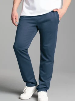 Freizeithose aus Sweat-Qualität Nightblue-melange