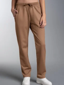 Freizeithose aus Sweat-Qualität Haselnuss