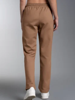 Freizeithose aus Sweat-Qualität Haselnuss