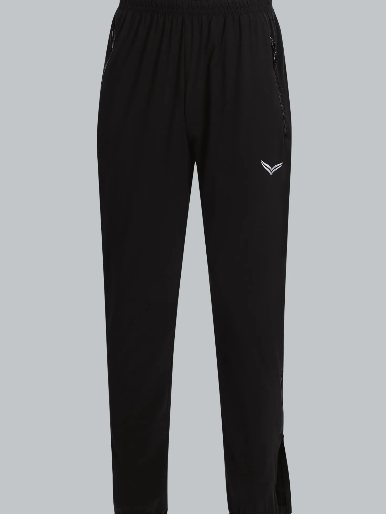 Freizeithose mit Bein-Reißverschluss Schwarz