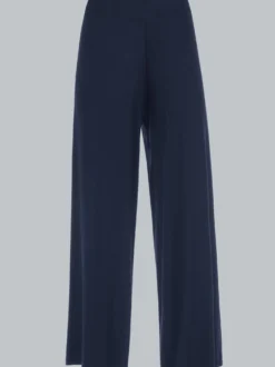 Freizeithose mit weitem Bein Navy