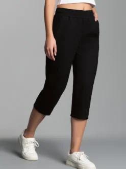 3/4 Freizeithose Schwarz