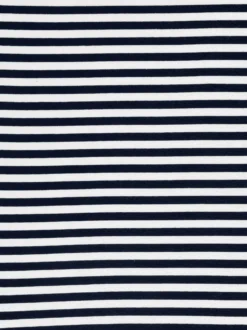 Geringelte Baby-Bermuda mit Elastikbund Navy