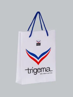 Geschenktasche aus festem Papier Weiss