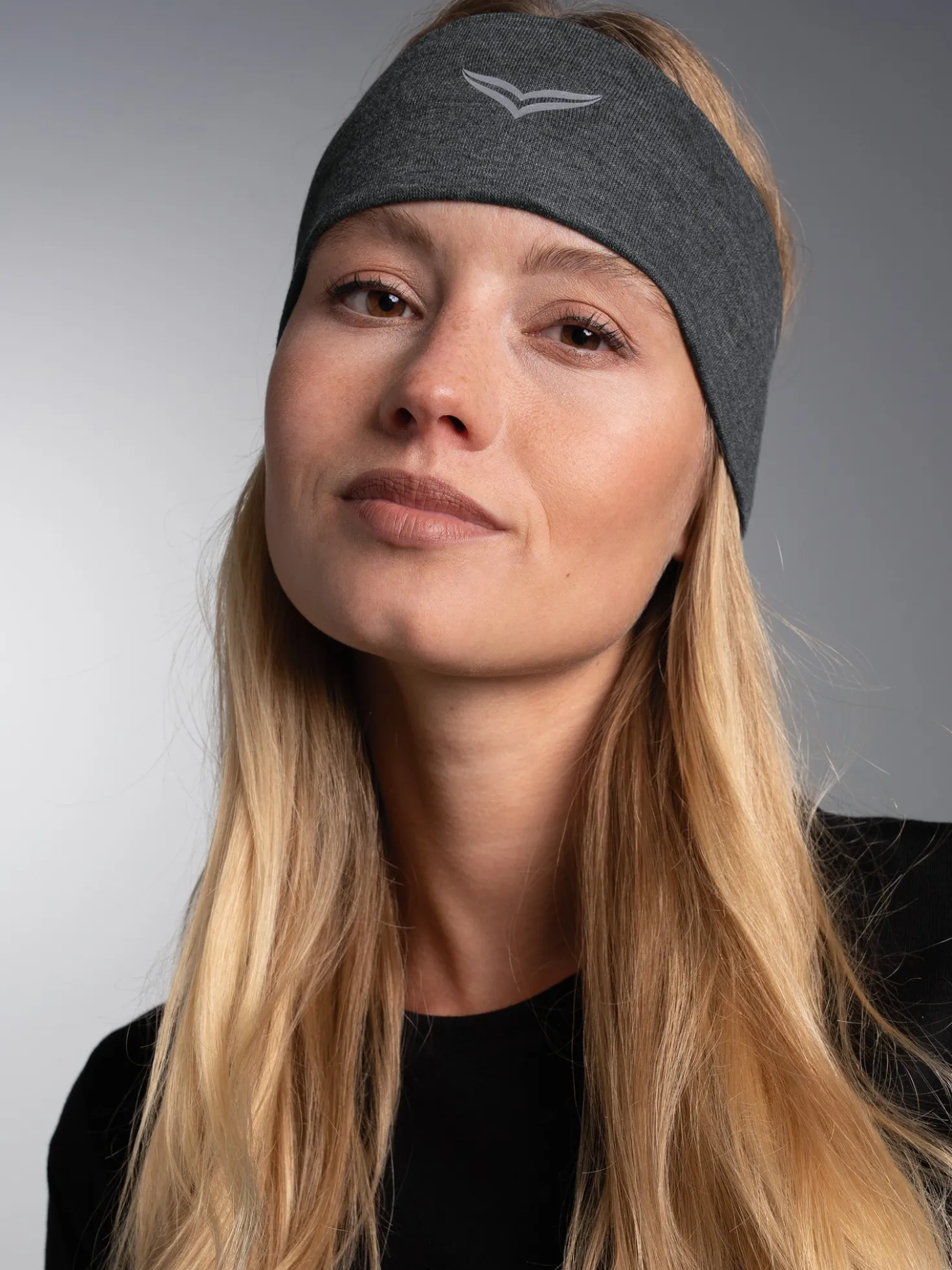 Haar-/Stirnband Anthrazit-melange