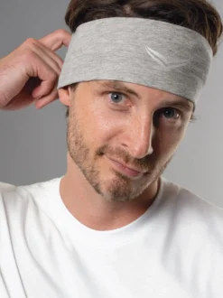 Haar-/Stirnband Grau-melange