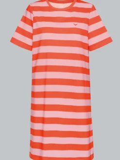 Heavy Kleid mit Ringelmuster Peach