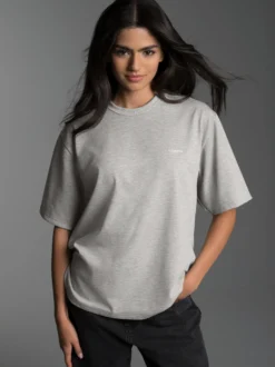 Heavy Oversized T-Shirt Grau-melange