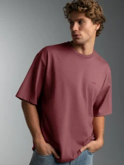 Heavy Oversized T-Shirt Mahagoni