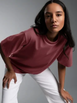 Heavy Oversized T-Shirt Mahagoni