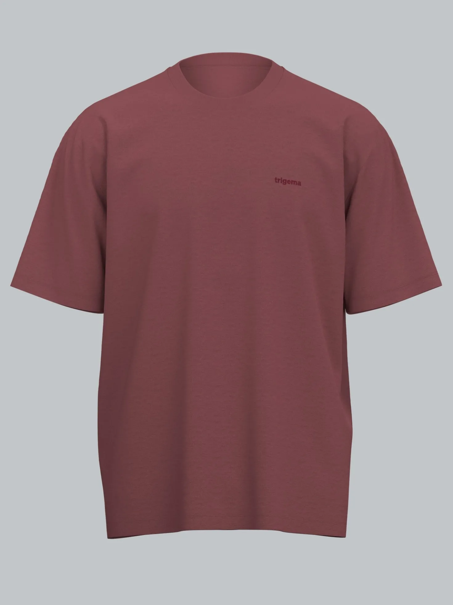 Heavy Oversized T-Shirt Mahagoni
