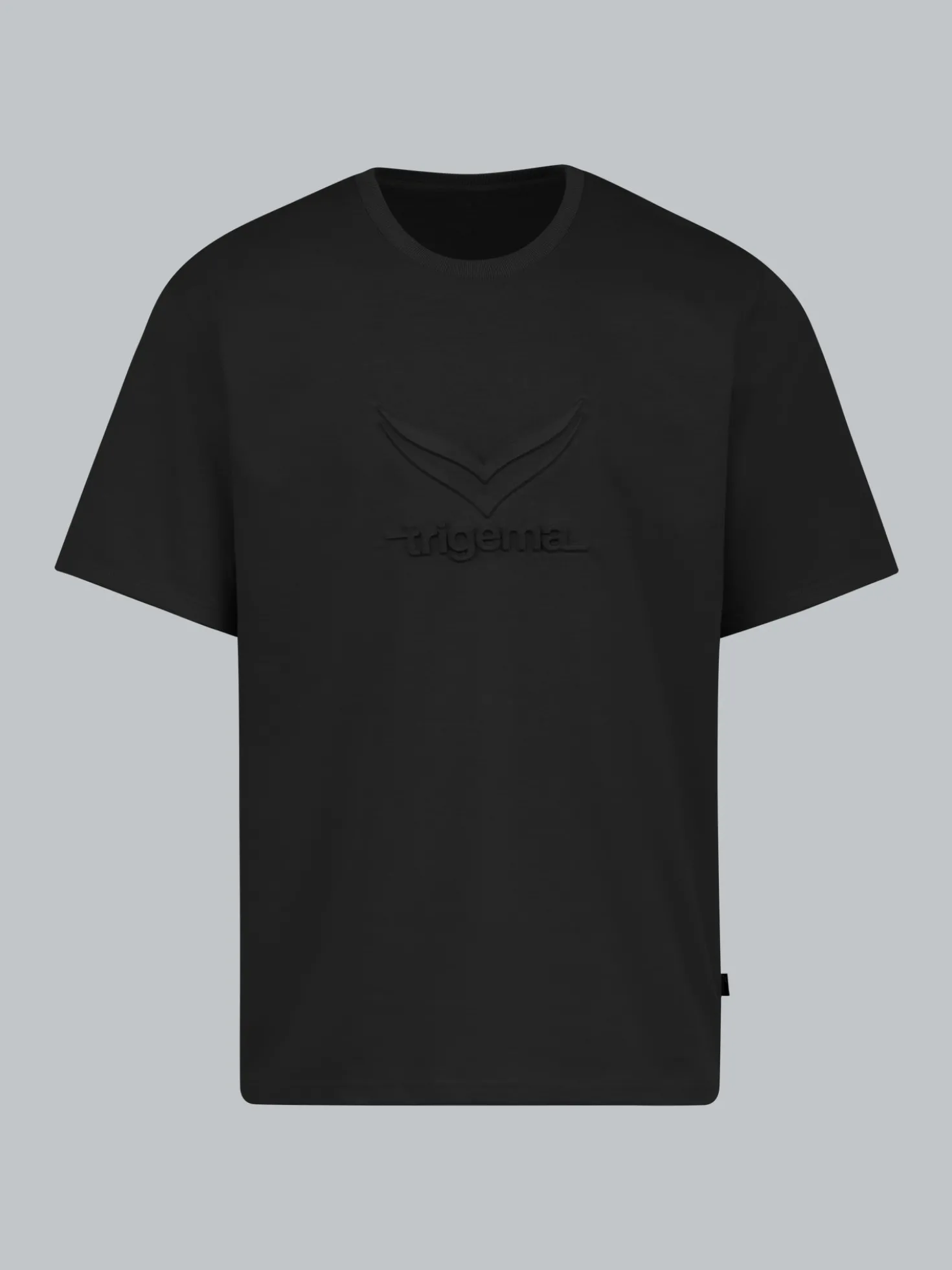 Heavy Oversized T-Shirt mit 3D-Motiv Schwarz