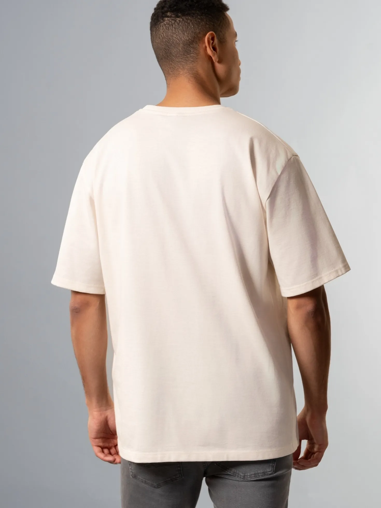 Heavy Oversized T-Shirt mit 3D-Motiv Natur