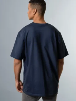 Heavy Oversized T-Shirt mit 3D-Motiv Night-blue