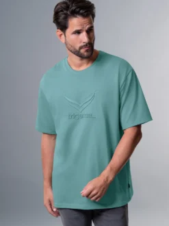 Heavy Oversized T-Shirt mit 3D-Motiv Seegras