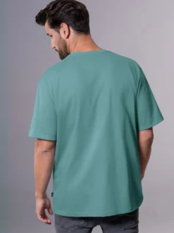 Heavy Oversized T-Shirt mit 3D-Motiv Seegras
