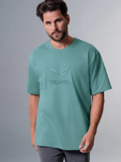 Heavy Oversized T-Shirt mit 3D-Motiv Seegras