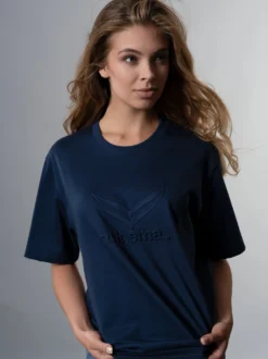 Heavy Oversized T-Shirt mit 3D-Motiv Night-blue