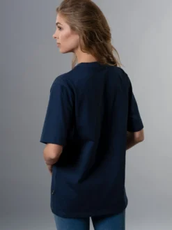 Heavy Oversized T-Shirt mit 3D-Motiv Night-blue