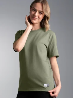 Heavy T-Shirt aus 100% recycelter Baumwolle Salbei
