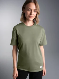 Heavy T-Shirt aus 100% recycelter Baumwolle Salbei