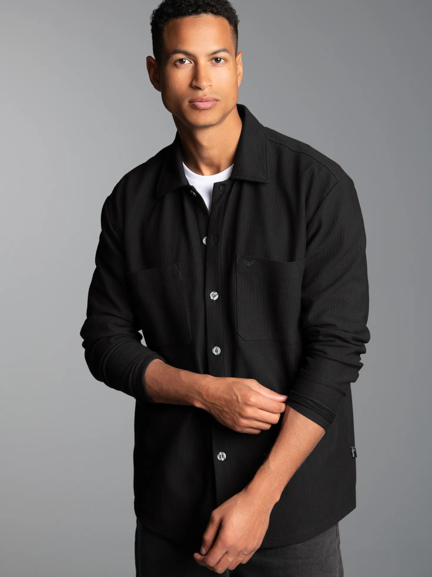 Hemdjacke/Overshirt Schwarz