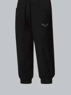 Hüfthose mit Kristallsteinen Schwarz