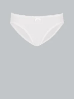 Hüftslip mit Spitze im Doppelpack Weiss