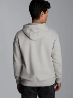 Hoodie aus SweatqualitätGrau-melange