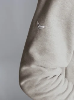 Hoodie aus SweatqualitätGrau-melange