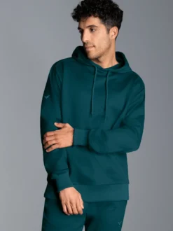 Hoodie aus SweatqualitätSaphir