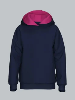 Hoodie in leichter Sweat-Qualität Navy