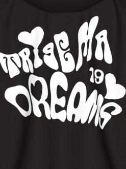 Hoodie mit großem Rückenprint Schwarz