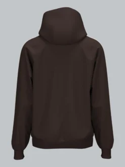 Hoodie mit Kontraststreifen Mocca
